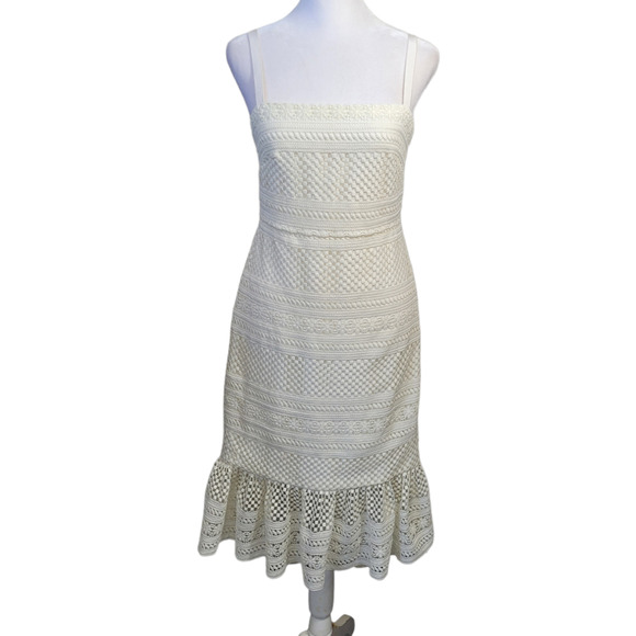 J. Crew Dresses & Skirts - J CREW White Embroidered Babydoll Sundress Sz. 0